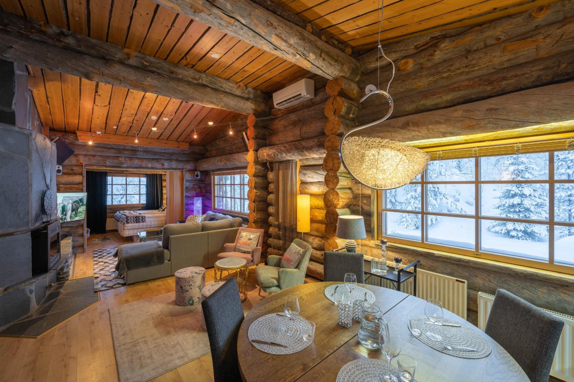 Kuukkeli Log Houses Teerenpesae Saariselka Luaran gambar